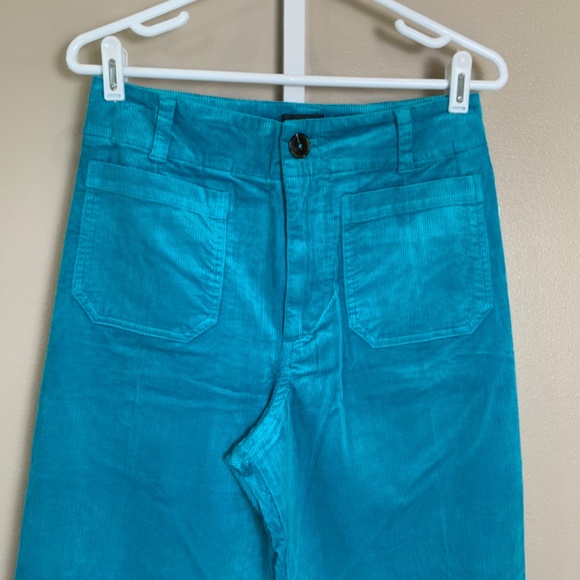 Anthropologie The Colette Cropped Wide-Leg Corduroy Pants by Maeve - Picture 9 of 16